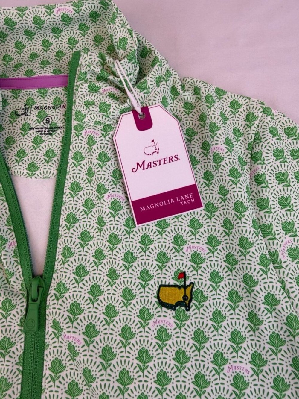 NWT MASTERS MAGNOLIA LANE TECH Official 2026 Women's Green Full Zip Jacket S - Picture 4 of 10